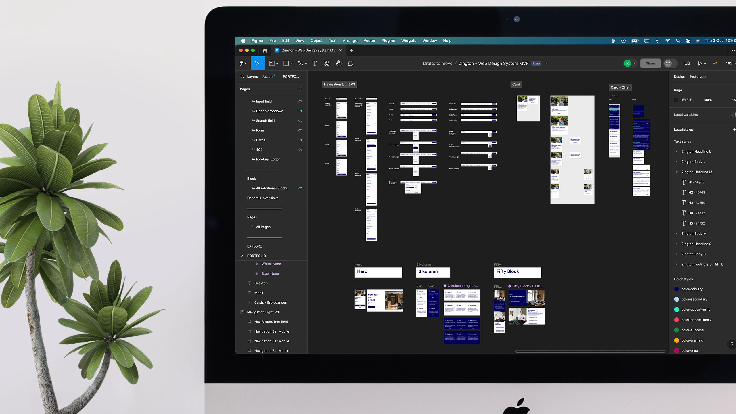 Zington - Figma components display